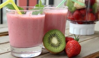 A day of fruits of a diet of 6 petals